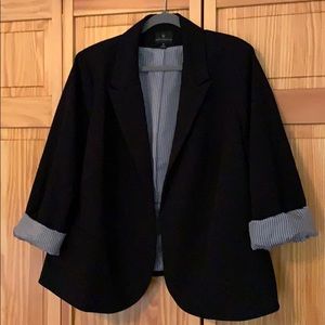 Worthington Black Open Front Blazer